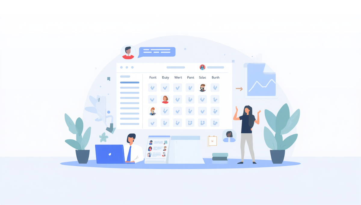 Complete guide to leave management systems showing HR dashboard with employee leave calendar and approval workflow