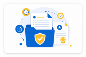 Compliance and document tracking feature illustration