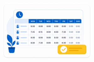 Timesheets feature illustration