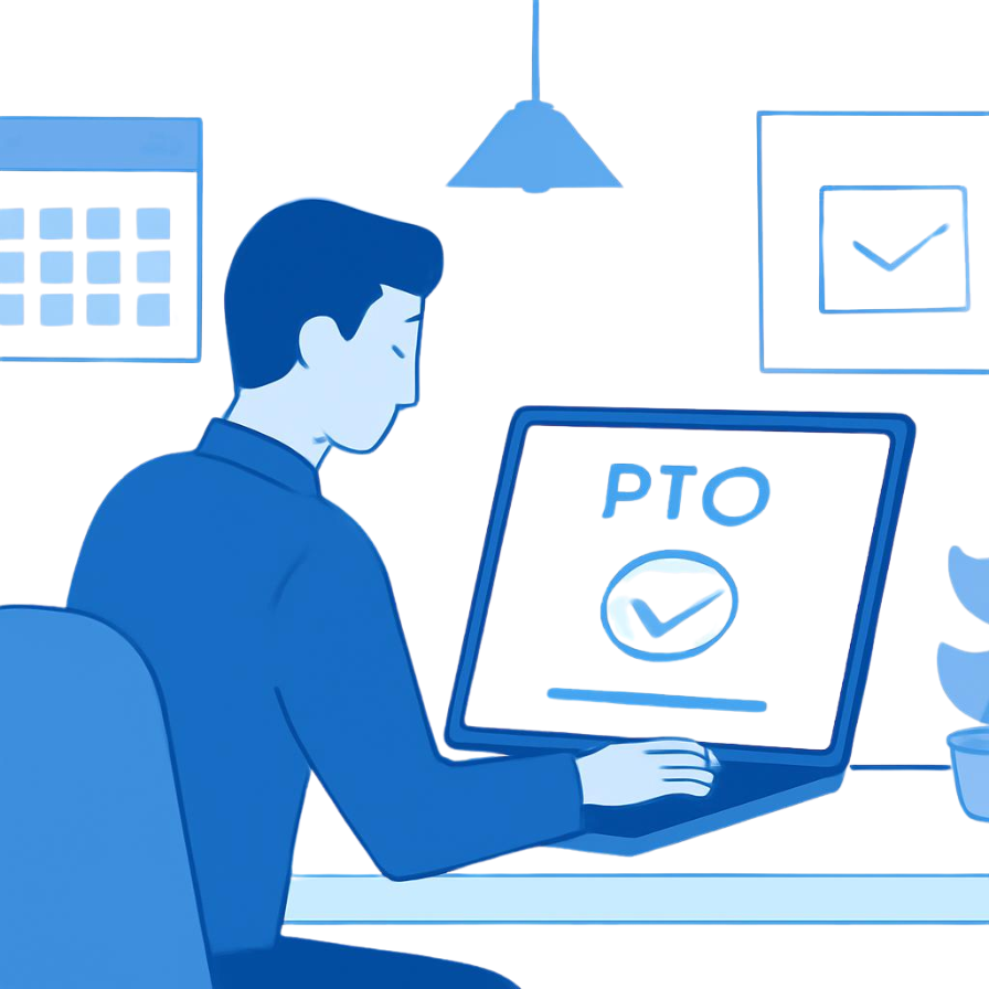 What is PTO — paid time off definition and examples illustration